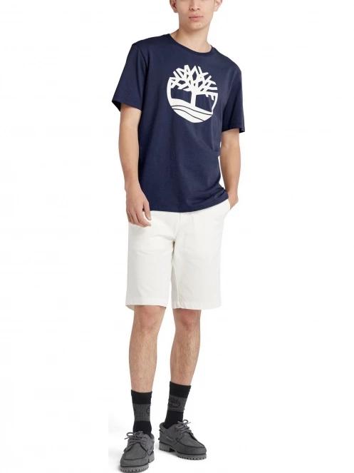Timberland Tree Logo Short Sleeve Tee férfi rövid ujjú póló sötétkék színben 4