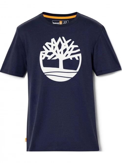 Timberland Tree Logo Short Sleeve Tee férfi rövid ujjú póló sötétkék színben 6