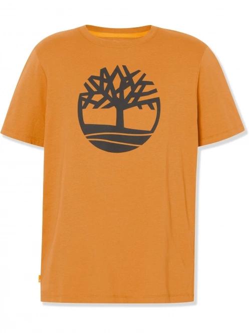 Timberland Tree Logo Short Sleeve Tee férfi rövid ujjú póló barna színben 7