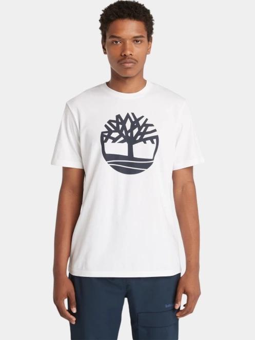 Timberland Tree Logo Short Sleeve Tee férfi rövid ujjú póló fehér színben 2
