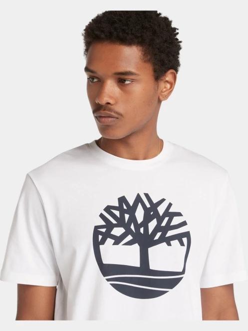Timberland Tree Logo Short Sleeve Tee férfi rövid ujjú póló fehér színben 5