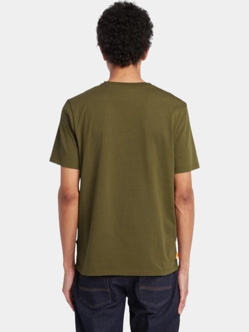 Timberland Tree Logo Short Sleeve Tee férfi rövid ujjú póló oliva színben 3