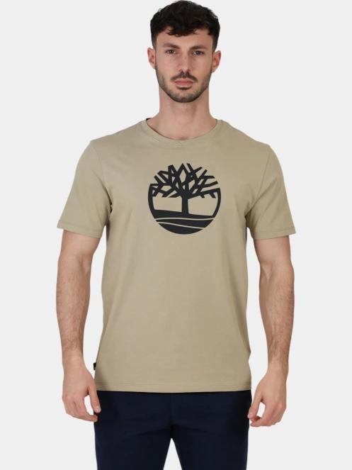 Timberland Tree Logo Short Sleeve Tee férfi rövid ujjú póló oliva színben 2