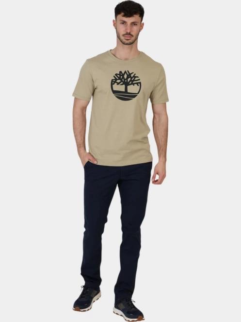 Timberland Tree Logo Short Sleeve Tee férfi rövid ujjú póló oliva színben 6