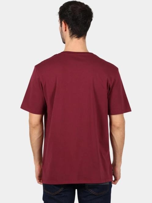 Timberland Tree Logo Short Sleeve Tee férfi rövid ujjú póló bordó színben 4
