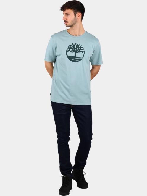 Timberland Tree Logo Short Sleeve Tee férfi rövid ujjú póló kék színben 5