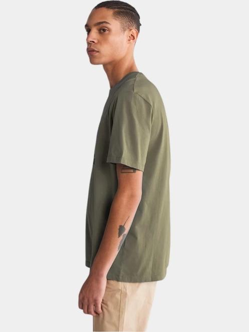 Timberland Tree Logo Short Sleeve Tee férfi rövid ujjú póló zöld színben 5