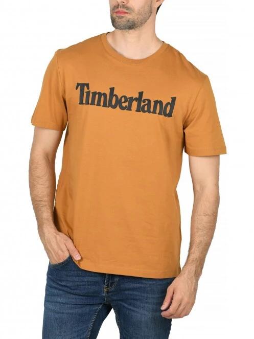 Timberland Kennebec Linear tee férfi rövid ujjú póló sárga színben 2