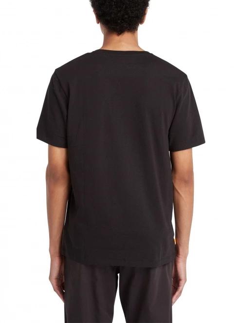 Timberland Kennebec River Ss Linear Logo Tee férfi rövid ujjú póló fekete színben 3