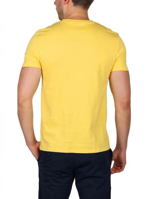 Timberland Chest Pocket Ss Tee férfi rövid ujjú póló sárga színben 4