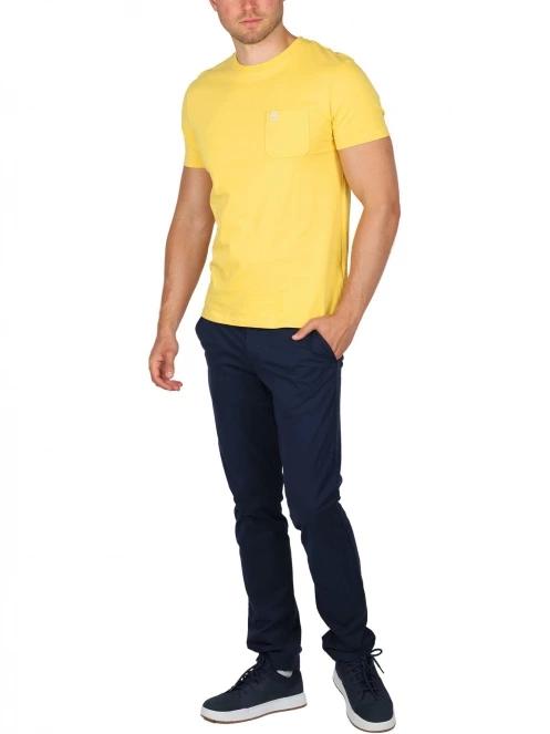 Timberland Chest Pocket Ss Tee férfi rövid ujjú póló sárga színben 5