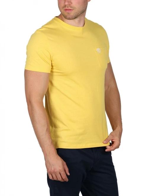 Timberland Chest Pocket Ss Tee férfi rövid ujjú póló sárga színben 6