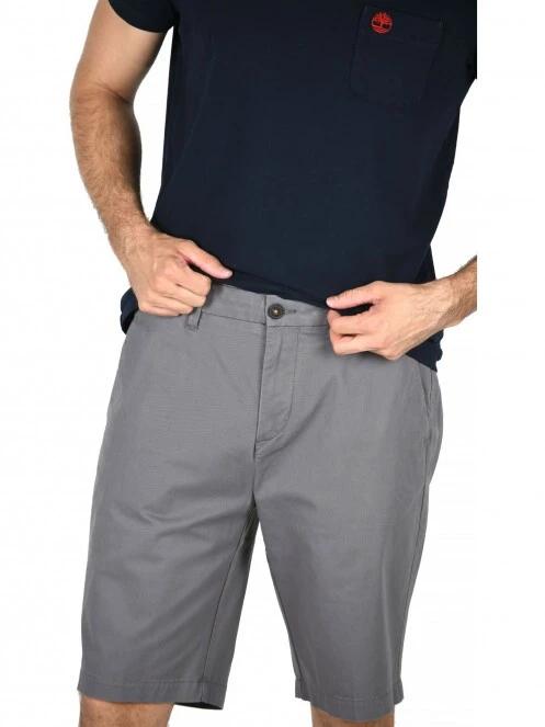 Timberland Straight Chino Short férfi rövidnadrág szürke színben 5