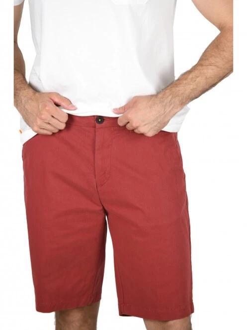 Timberland Straight Chino Short férfi rövidnadrág piros színben 5