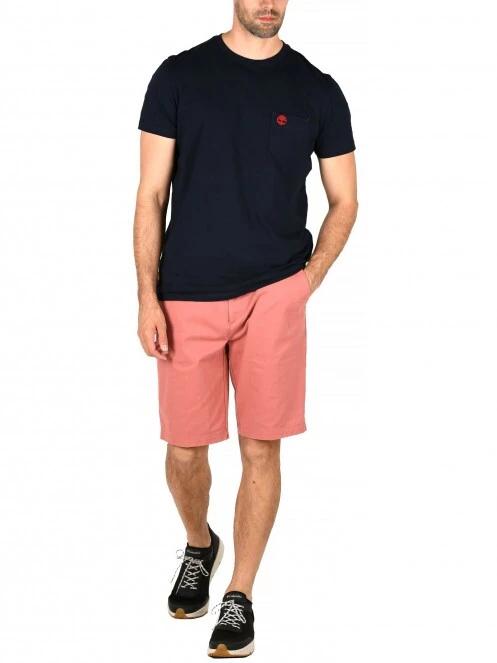Timberland Straight Chino Short férfi rövidnadrág rózsaszín színben 5