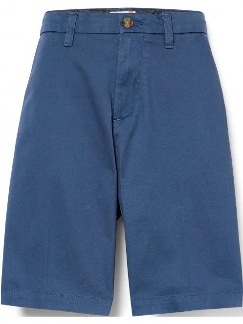 Timberland Stretch Twill Chino Short férfi rövidnadrág kék színben 6