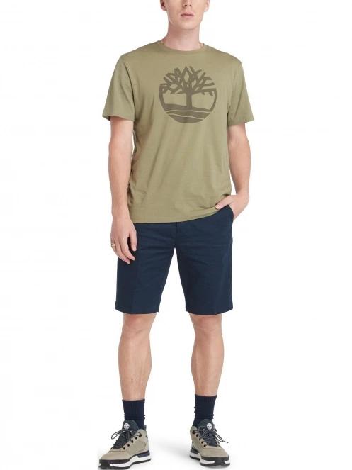 Timberland Stretch Twill Chino Short férfi rövidnadrág sötétkék színben 4