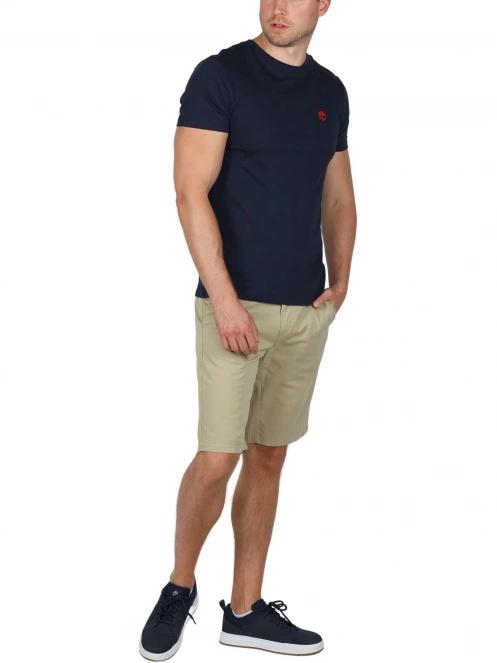 Timberland Stretch Twill Chino Short férfi rövidnadrág homok színben 5