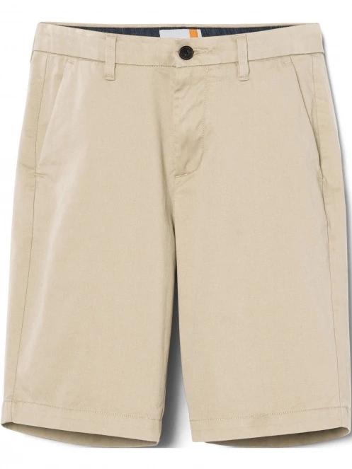 Timberland Stretch Twill Chino Short férfi rövidnadrág homok színben 6