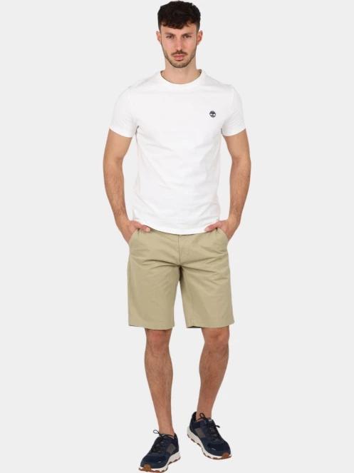 Timberland Twill Chino Short férfi rövidnadrág oliva színben 5