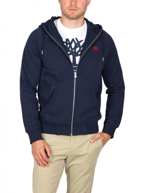Timberland Ls Exeter River Basic férfi kapucnis pulóver sötétkék színben 2