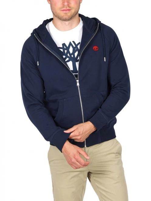 Timberland Ls Exeter River Basic férfi kapucnis pulóver sötétkék színben 6