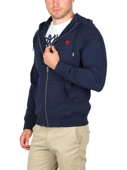 Timberland Ls Exeter River Basic férfi kapucnis pulóver sötétkék színben 7