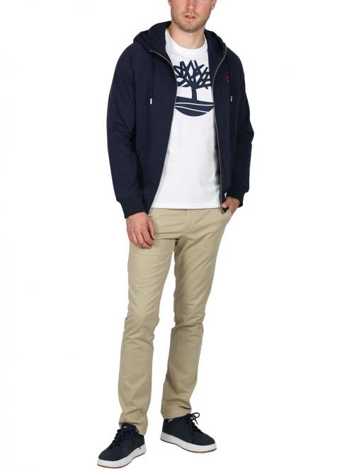 Timberland Ls Exeter River Basic férfi kapucnis pulóver sötétkék színben 8