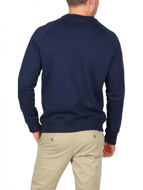 Timberland Loopback Crew Neck Sweatshirt férfi pulóver sötétkék színben 4