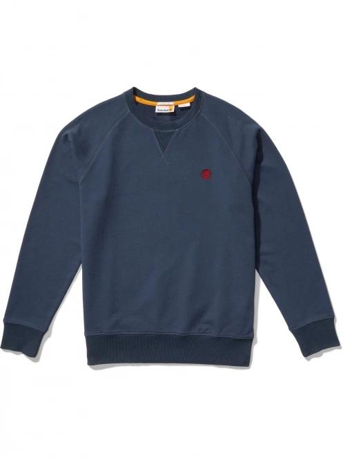 Timberland Loopback Crew Neck Sweatshirt férfi pulóver sötétkék színben 7