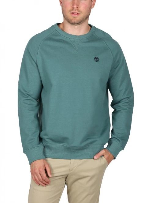Timberland Loopback Crew Neck Sweatshirt férfi pulóver zöld színben 2