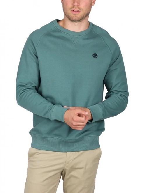 Timberland Loopback Crew Neck Sweatshirt férfi pulóver zöld színben 6