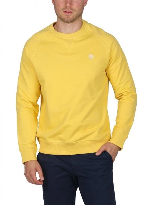 Timberland Loopback Crew Neck Sweatshirt férfi pulóver sárga színben 2