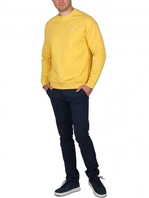 Timberland Loopback Crew Neck Sweatshirt férfi pulóver sárga színben 5