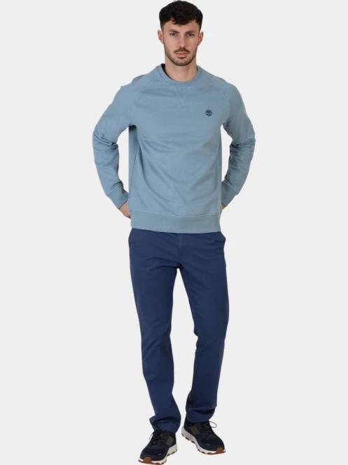 Timberland Loopback Crew Neck Sweatshirt férfi pulóver kék színben 6