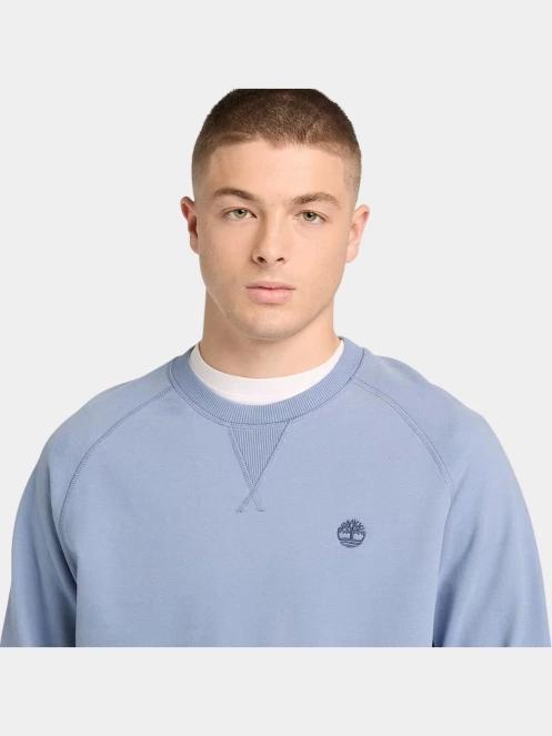 Timberland Loopback Crew Neck Sweatshirt férfi pulóver világoskék színben 5