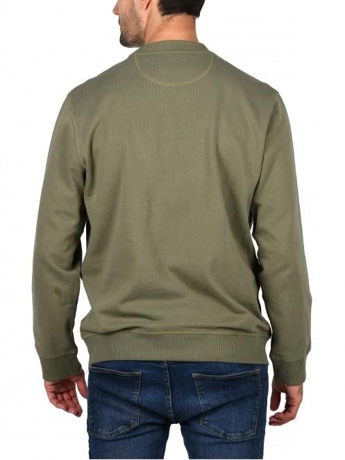 Timberland Est1973 Crew Sweats férfi pulóver zöld színben 4