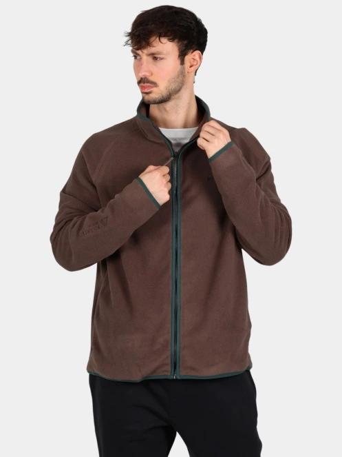 Timberland Polartec 100 Full Zip Fleece férfi polár pulóver barna színben 2