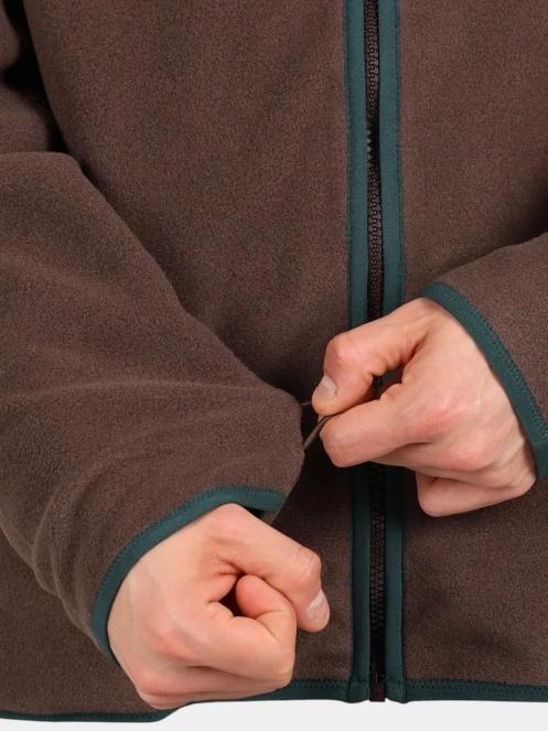 Timberland Polartec 100 Full Zip Fleece férfi polár pulóver barna színben 6