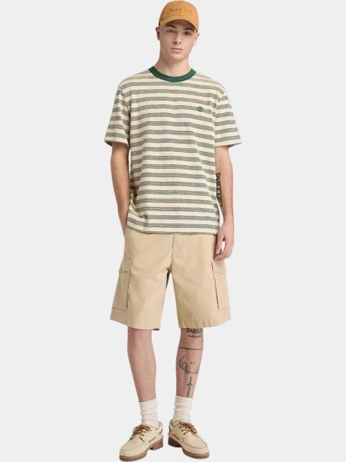 Timberland Poplin Cargo Short férfi oldalzsebes rövidnadrág homok színben 4