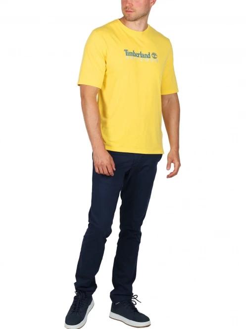 Timberland Jenness Anti-Uv férfi rövid ujjú póló sárga színben 5