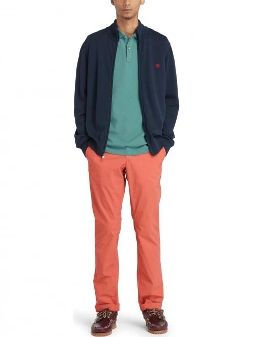 Timberland Poplin Chino Pant férfi chino nadrág piros színben 4