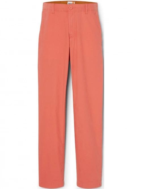 Timberland Poplin Chino Pant férfi chino nadrág piros színben 6