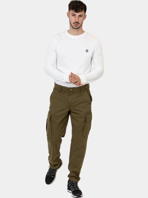 Timberland Twill Cargo Pant férfi cargo nadrág oliva színben 7