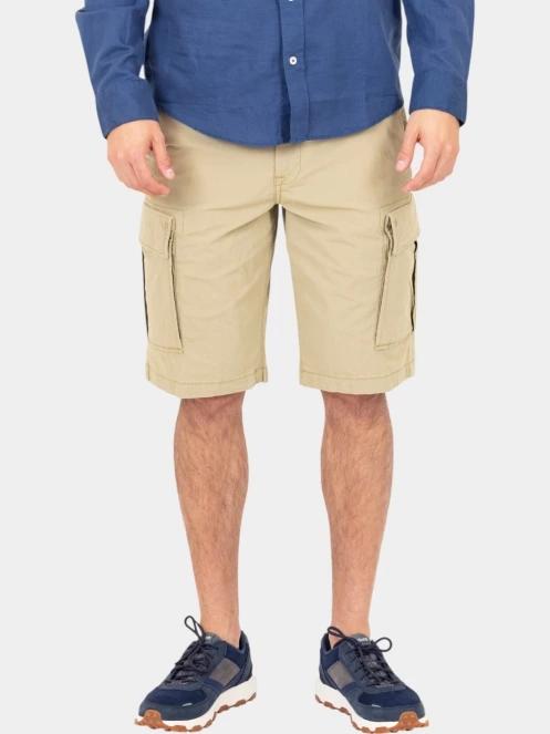Timberland Poplin Cargo Short férfi oldalzsebes rövidnadrág oliva színben 2