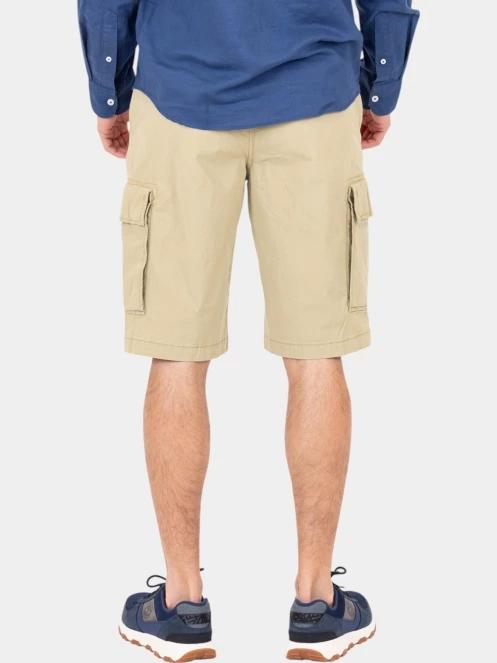 Timberland Poplin Cargo Short férfi oldalzsebes rövidnadrág oliva színben 4