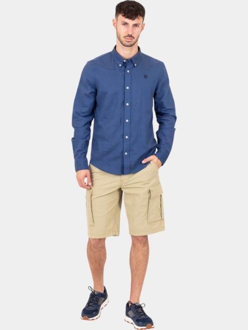 Timberland Poplin Cargo Short férfi oldalzsebes rövidnadrág oliva színben 5