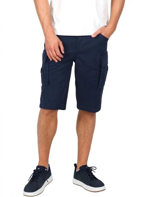 Timberland Poplin Cargo Short férfi oldalzsebes rövidnadrág sötétkék színben 2
