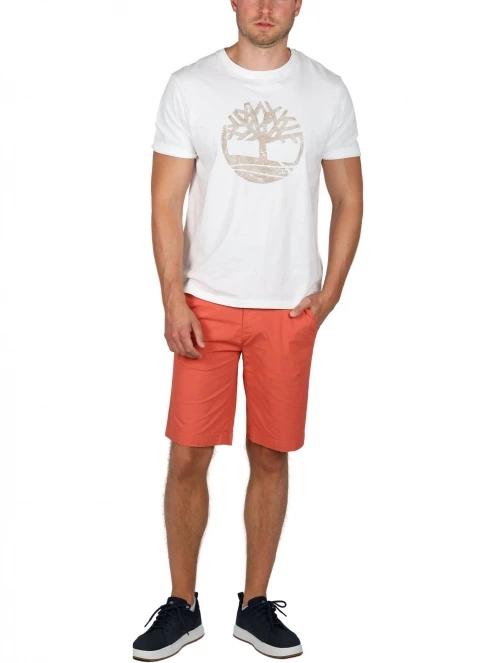 Timberland Poplin Cargo Short férfi oldalzsebes rövidnadrág piros színben 5