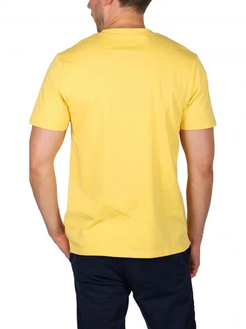 Timberland Short Sleeve Front Graphic Tee férfi rövid ujjú póló sárga színben 4